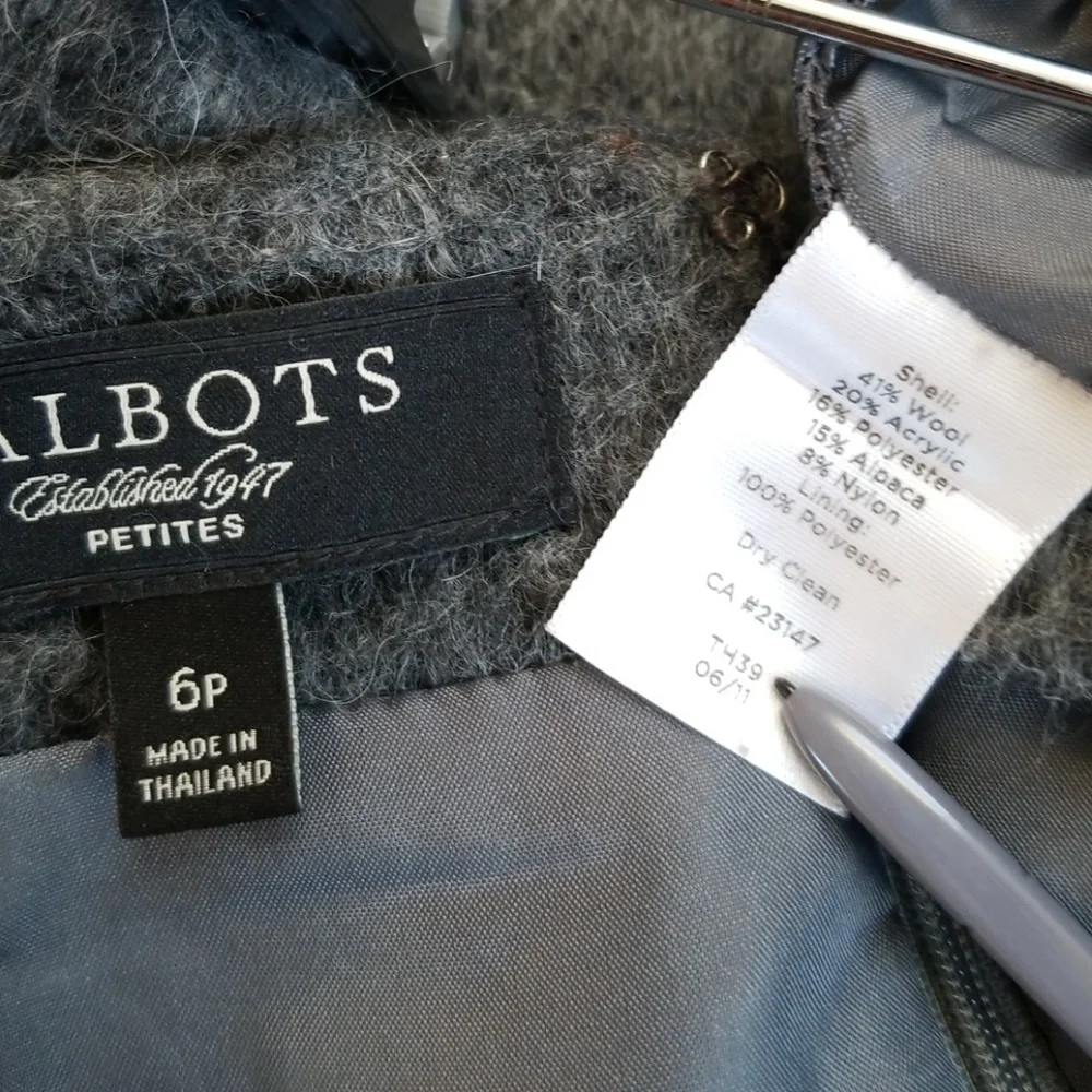 Talbots Petite Wool Alpaca Blend Pencil Skirt - Picture 7 of 8